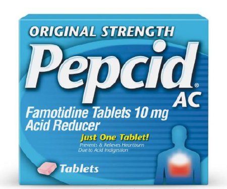 Antacid Pepcid® 10 mg Strength Tablet 30 per Box #16837-872-20 by J&J Sales & Logistics  ID 16837-0872-30